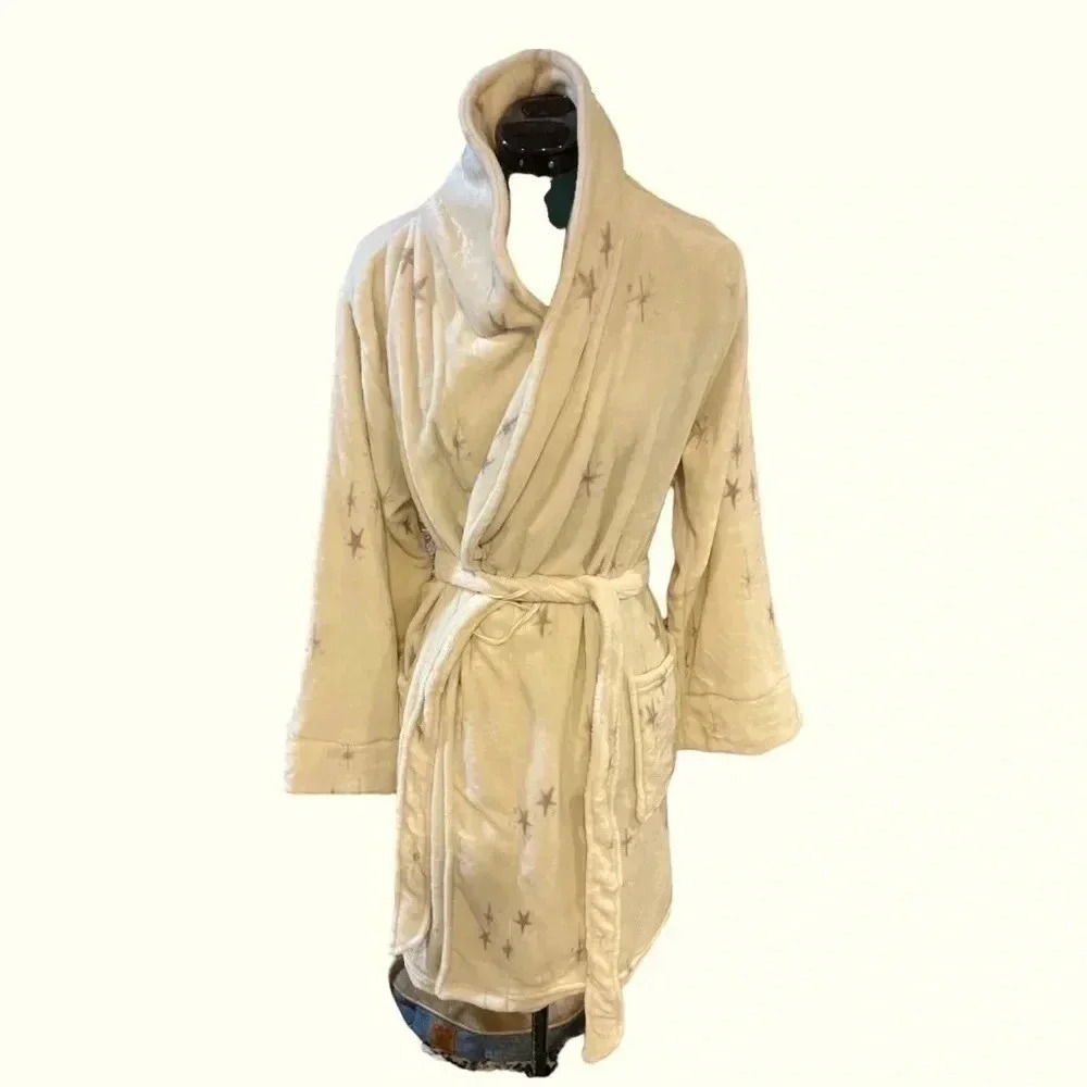 Soma Bathrobe Ivory Wandering Star Print L/XL